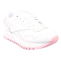 White-Pink - Front - Reebok Childrens-Kids Royal Classic Jogger Platform Trainers