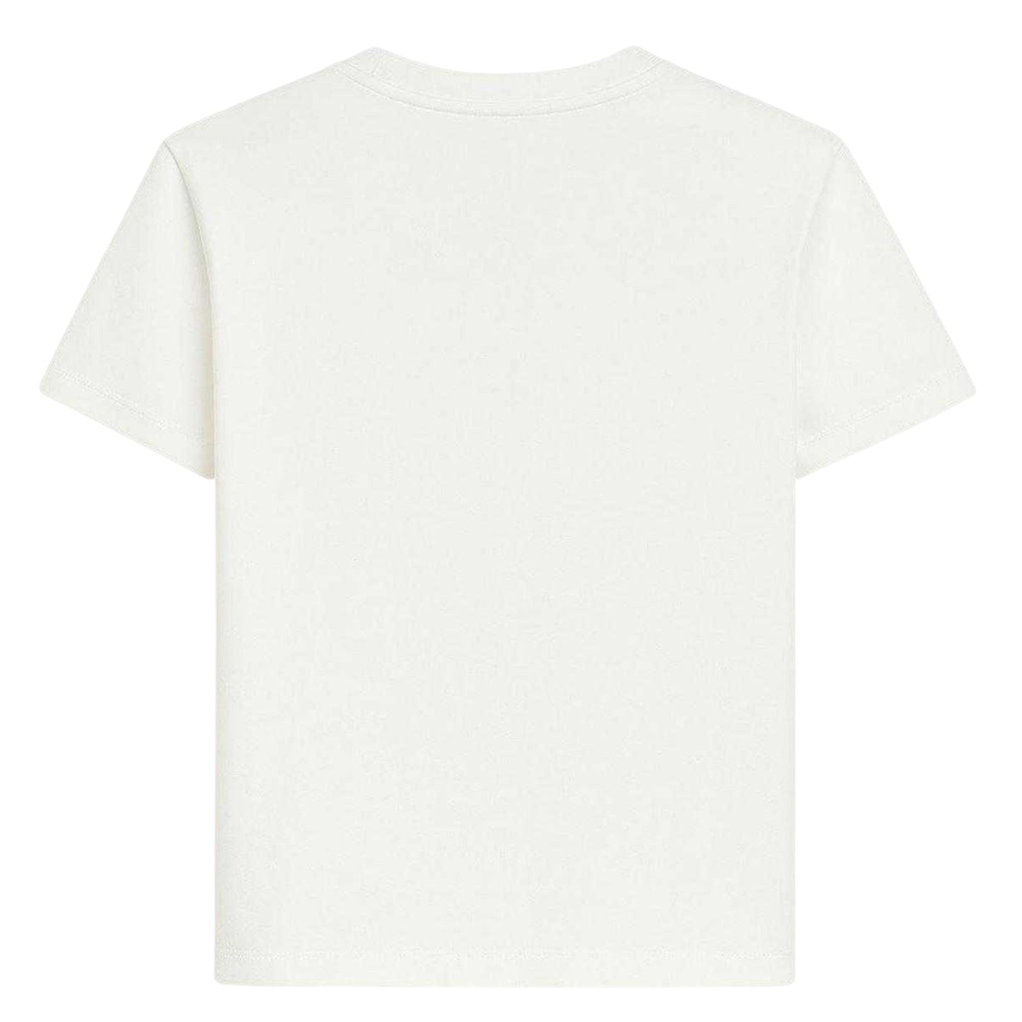 White - Back - Roberto Cavalli Childrens-Kids Logo Regular Short-Sleeved T-Shirt