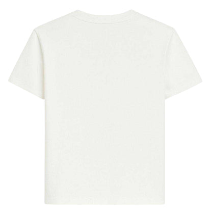 White - Back - Roberto Cavalli Childrens-Kids Logo Regular Short-Sleeved T-Shirt