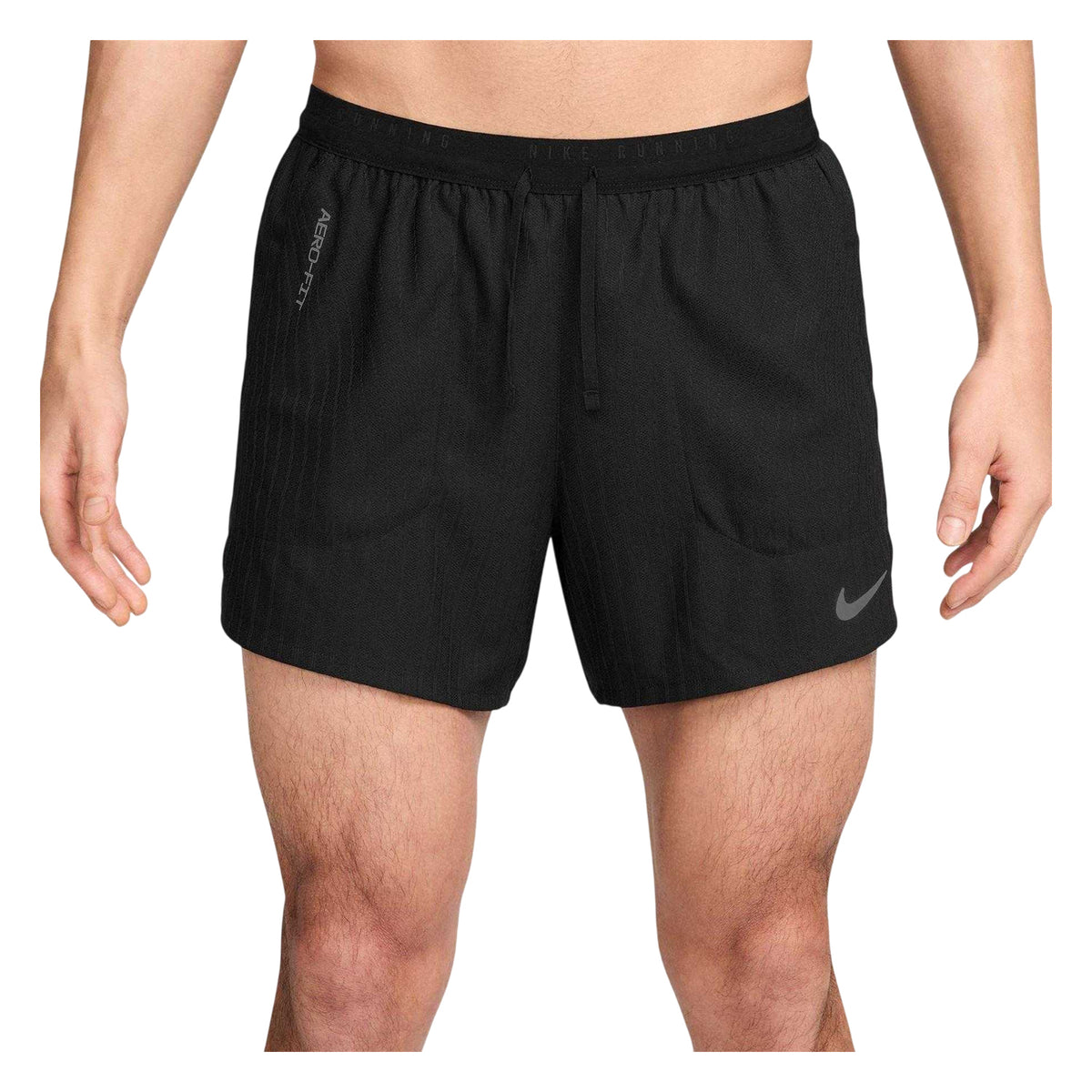 Black-Silver - Side - Nike Mens Stride Running Shorts