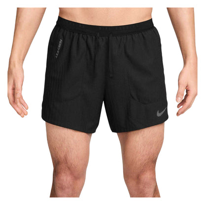 Black-Silver - Side - Nike Mens Stride Running Shorts