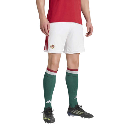 White-Red - Side - Adidas Mens World Cup Hungary Home Shorts
