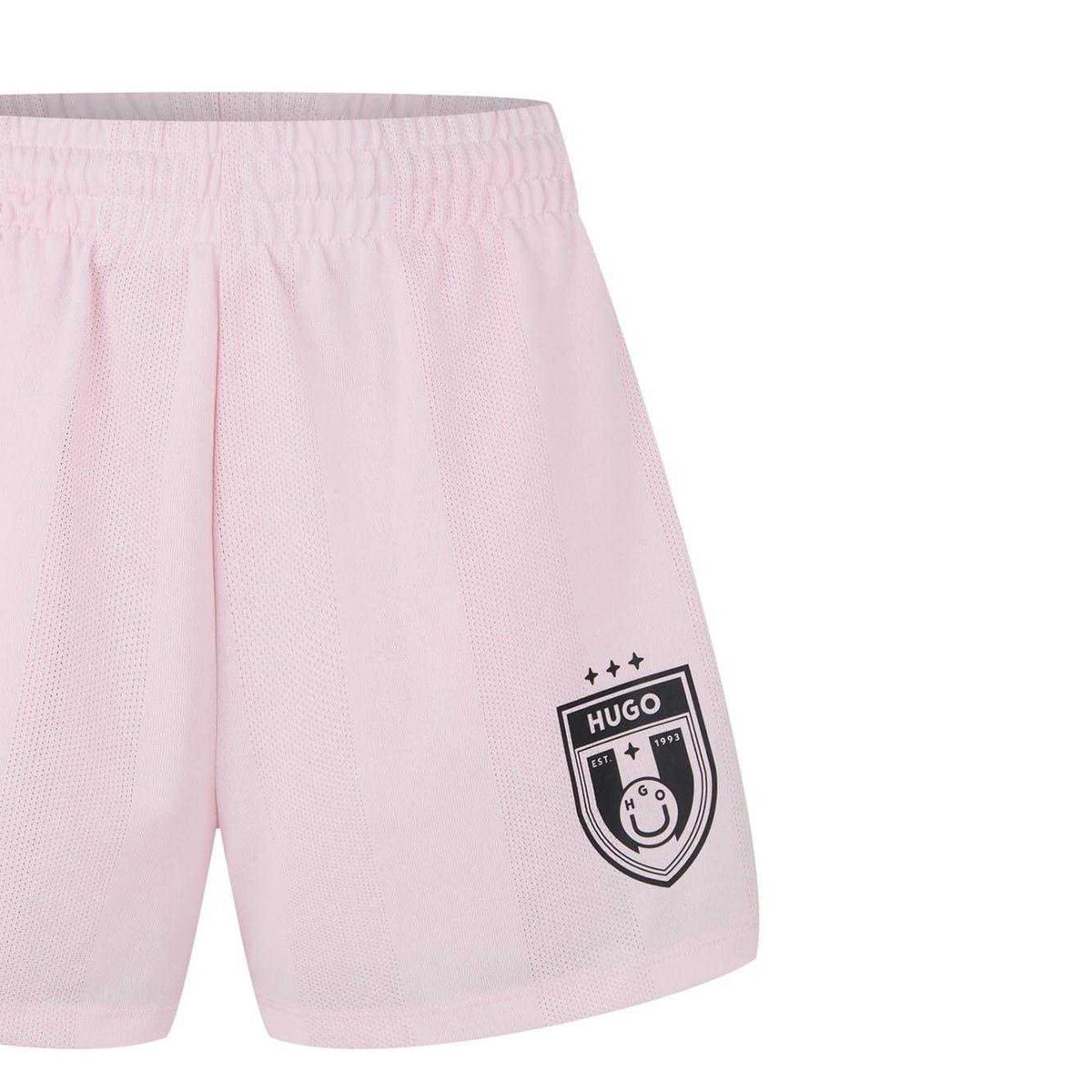 Pastel Pink - Side - Hugo Mens Nila B Game Day Side Stripe Football Shorts