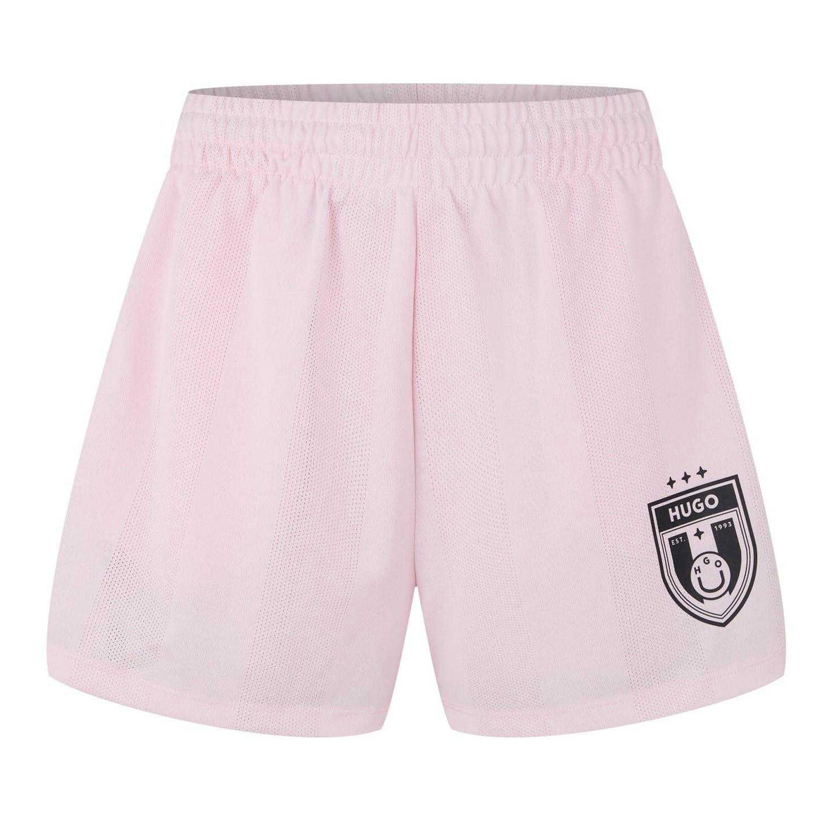 Pastel Pink - Front - Hugo Mens Nila B Game Day Side Stripe Football Shorts