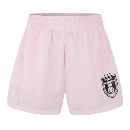 Pastel Pink - Front - Hugo Mens Nila B Game Day Side Stripe Football Shorts