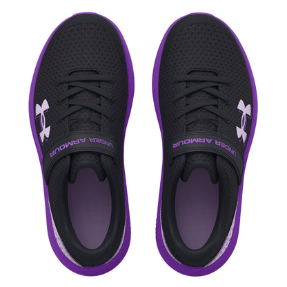Black - Lifestyle - Under Armour Childrens-Kids Pre-School Surge 4 Running Trainers