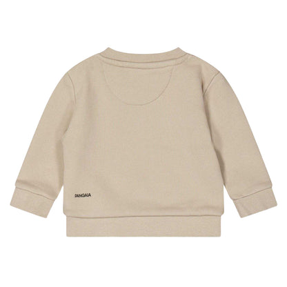 Stone - Back - Pangaia Baby Logo Crew Neck Sweatshirt