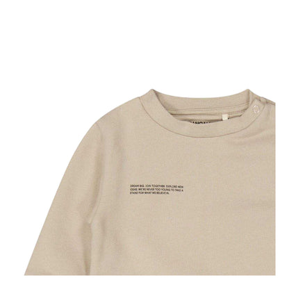 Stone - Side - Pangaia Baby Logo Crew Neck Sweatshirt