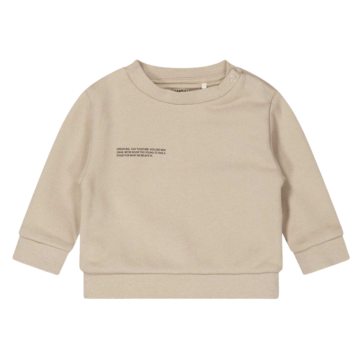 Stone - Front - Pangaia Baby Logo Crew Neck Sweatshirt