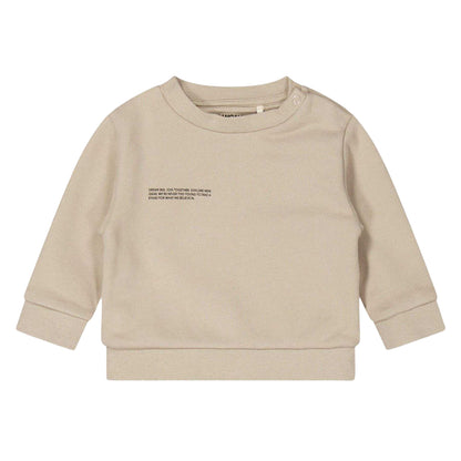 Stone - Front - Pangaia Baby Logo Crew Neck Sweatshirt