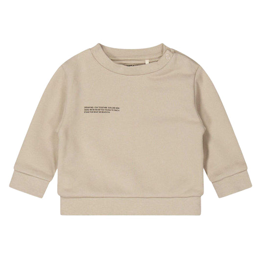 Stone - Front - Pangaia Baby Logo Crew Neck Sweatshirt