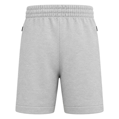 Medium Heather Grey - Back - Adidas Mens Z.N.E. Logo Shorts