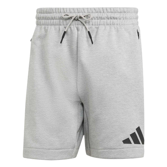 Medium Heather Grey - Front - Adidas Mens Z.N.E. Logo Shorts