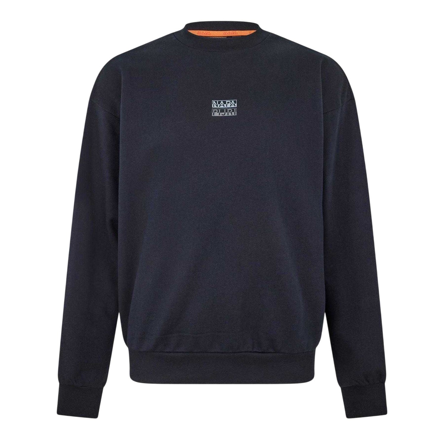Black Beauty - Front - Napapijri Mens Elevated Relaxed Fit Sweatshirt