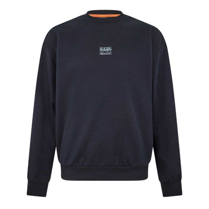 Black Beauty - Front - Napapijri Mens Elevated Relaxed Fit Sweatshirt