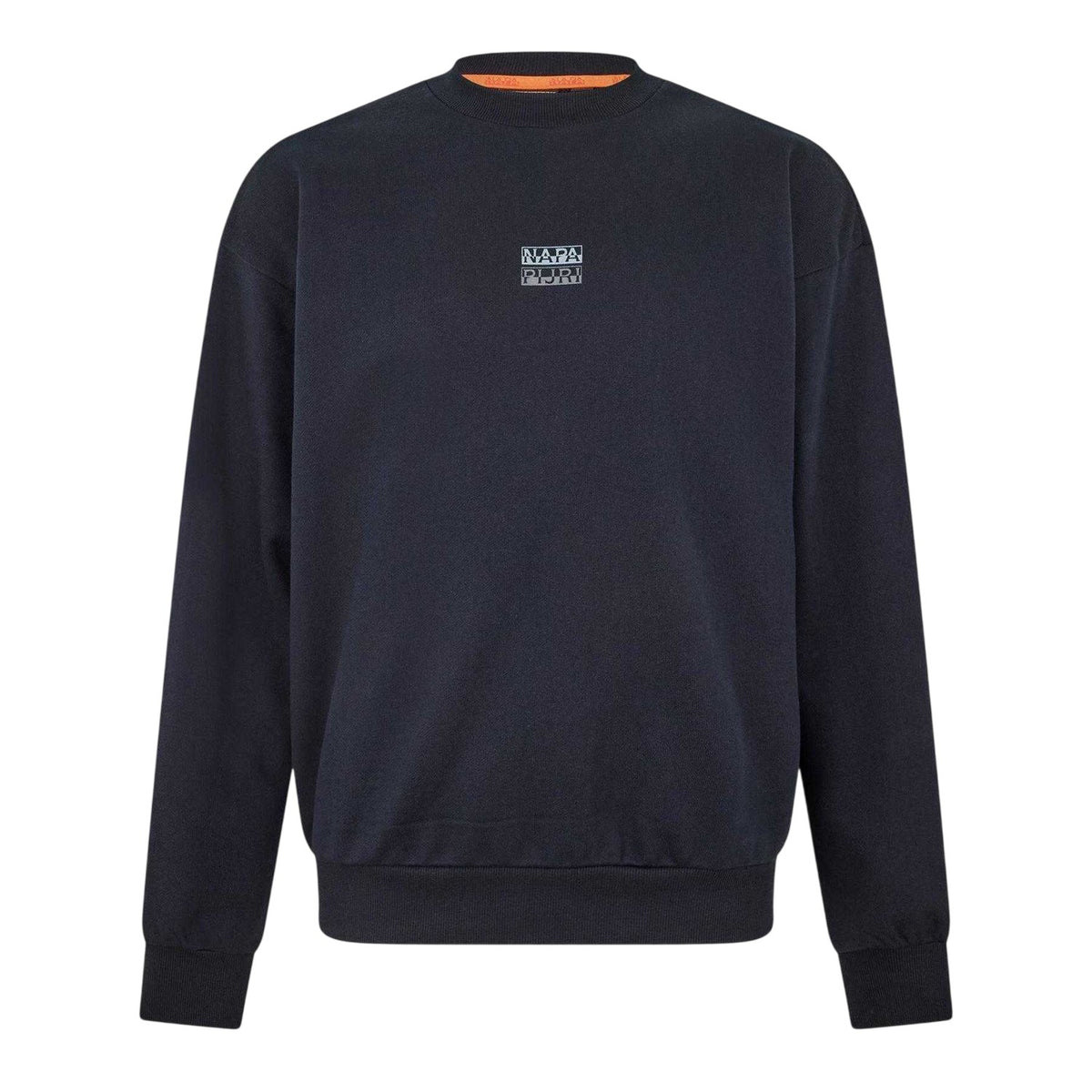 Black Beauty - Front - Napapijri Mens Elevated Relaxed Fit Sweatshirt