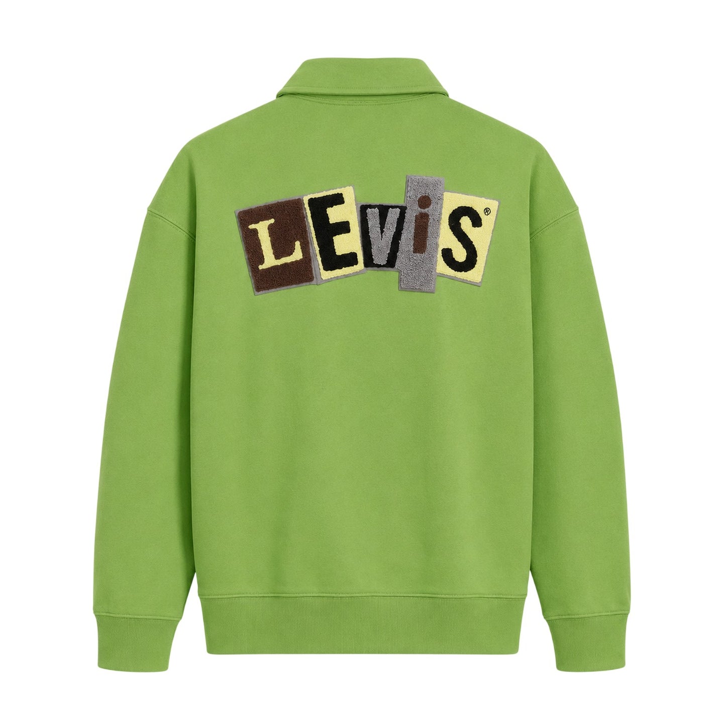 Jade Green - Back - Levis Mens Skate Embroidered Logo Regular Sweatshirt