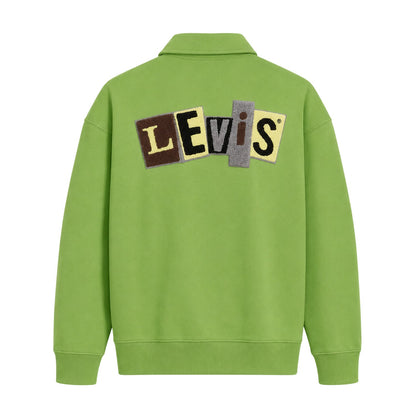 Jade Green - Back - Levis Mens Skate Embroidered Logo Regular Sweatshirt