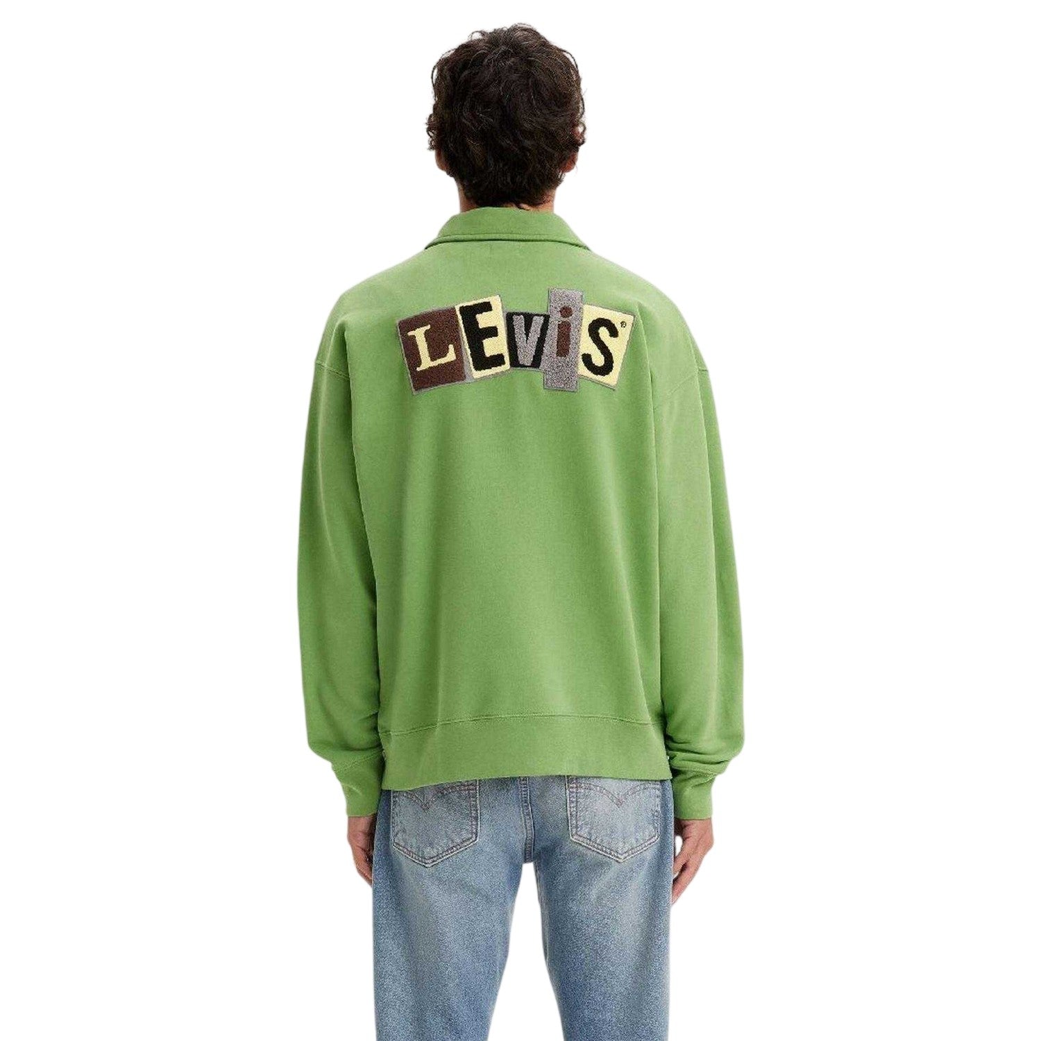 Jade Green - Lifestyle - Levis Mens Skate Embroidered Logo Regular Sweatshirt