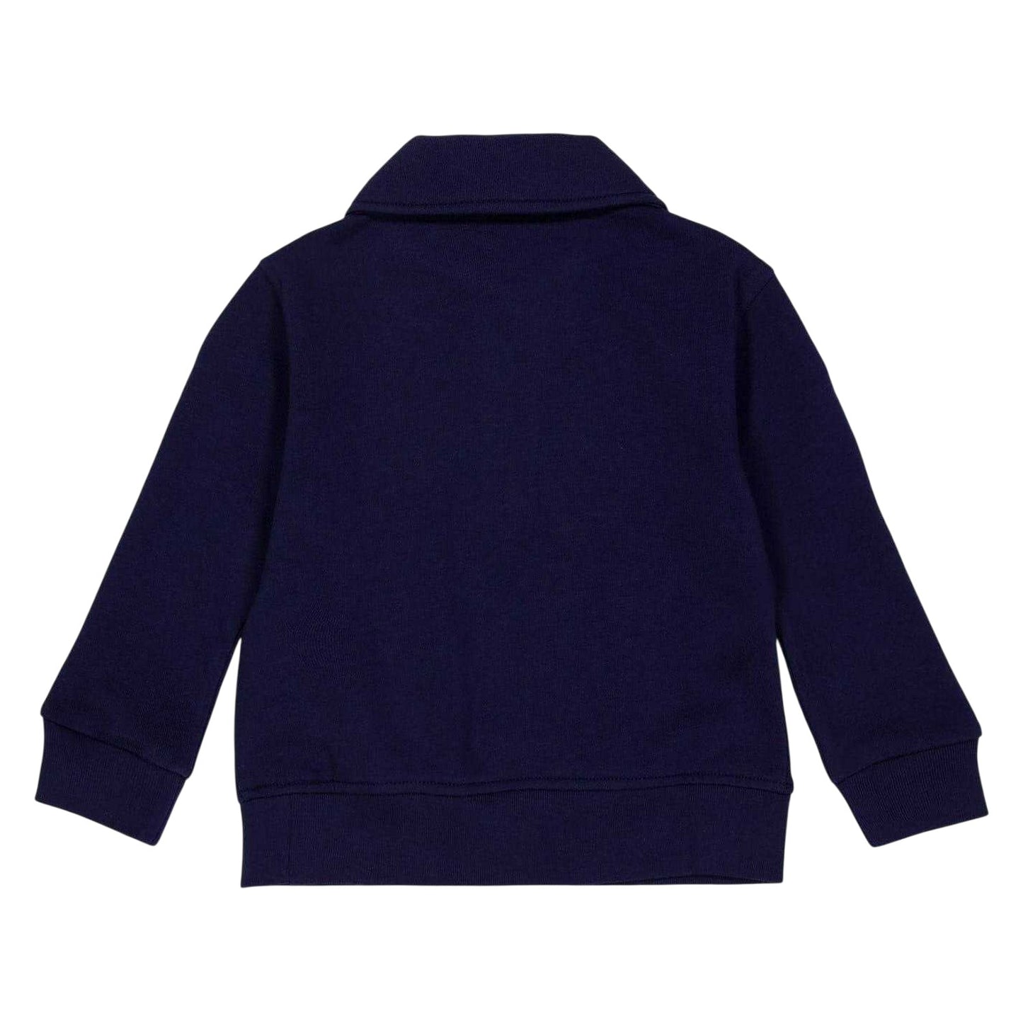 Navy - Back - Ralph Lauren Childrens-Kids Quarter Zip Regular Sweatshirt