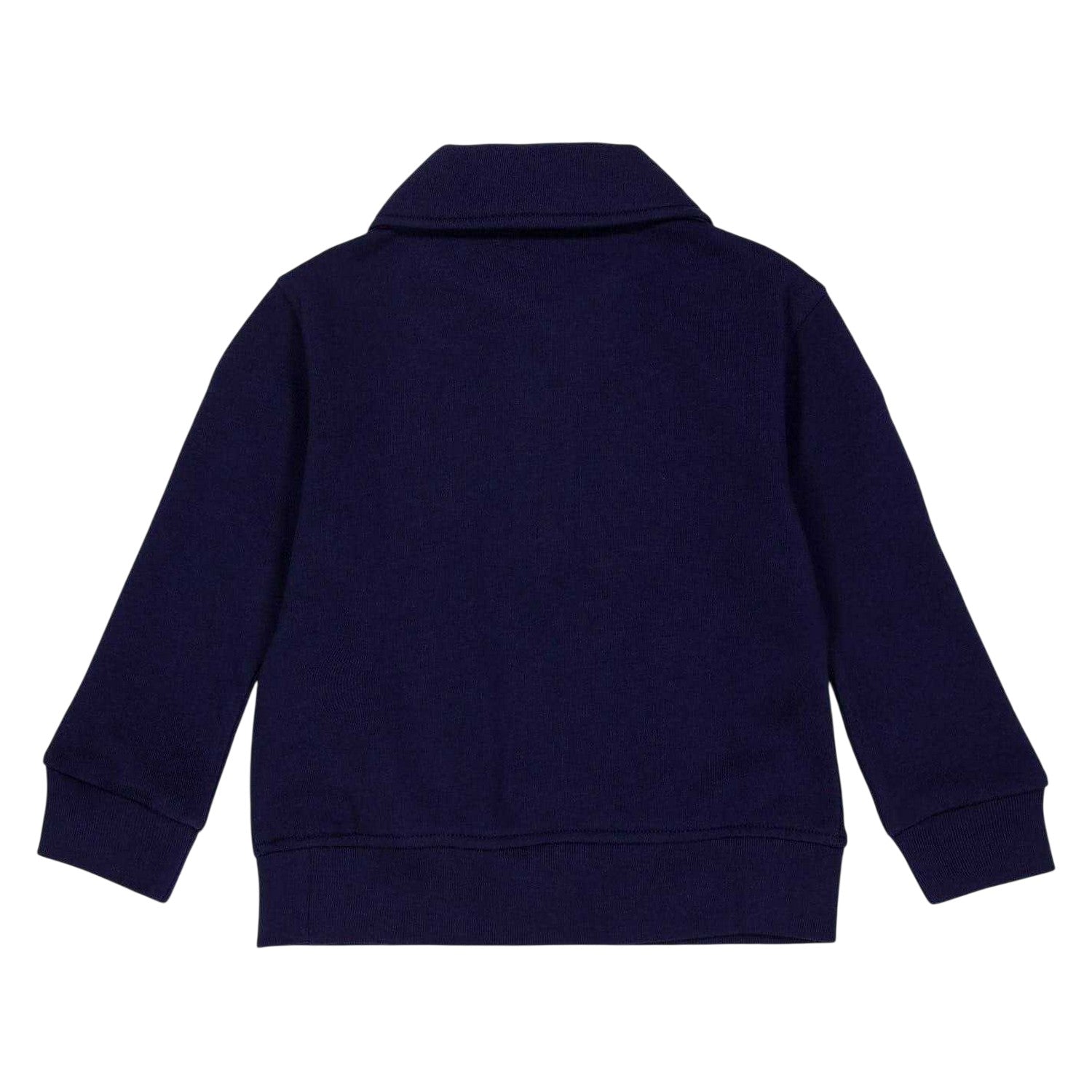 Navy - Back - Ralph Lauren Childrens-Kids Quarter Zip Regular Sweatshirt