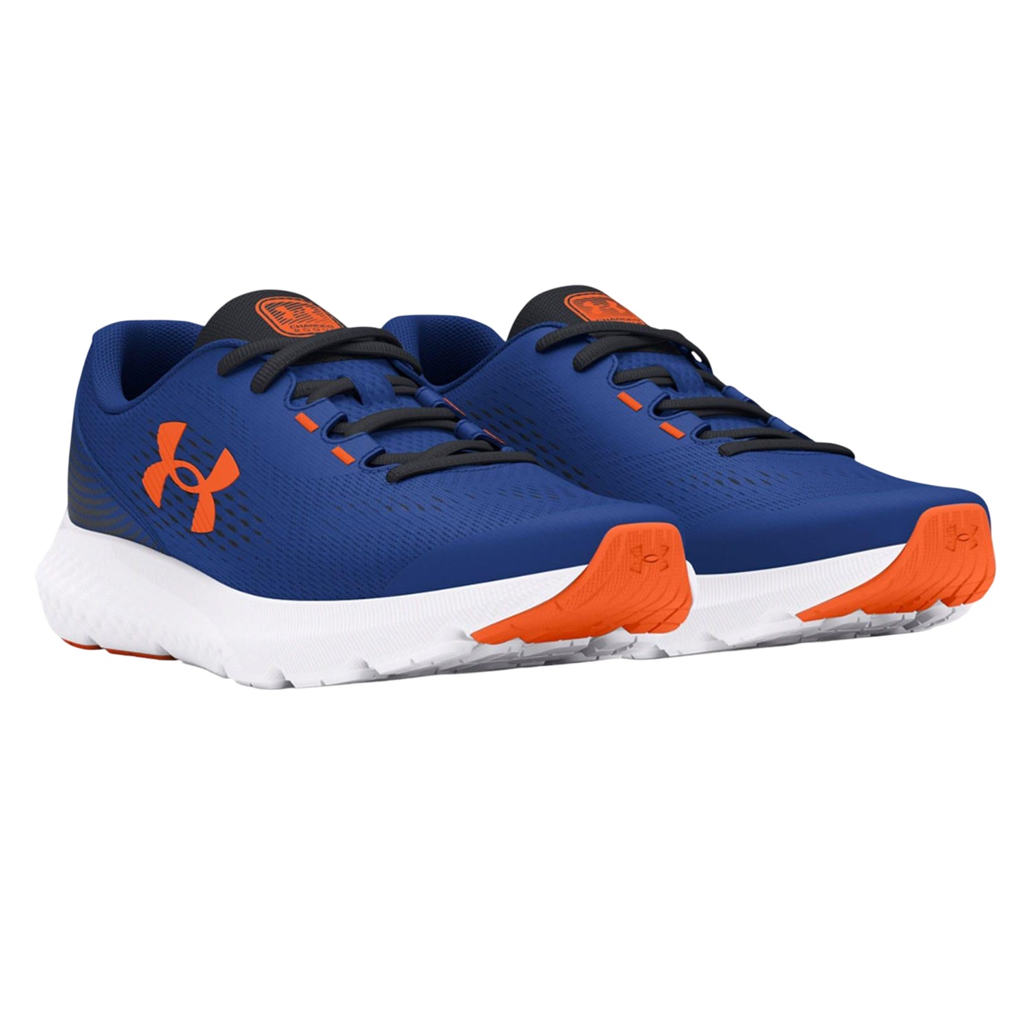 Blue - Front - Under Armour Childrens-Kids Pre-School Rogue 4 Running Trainers