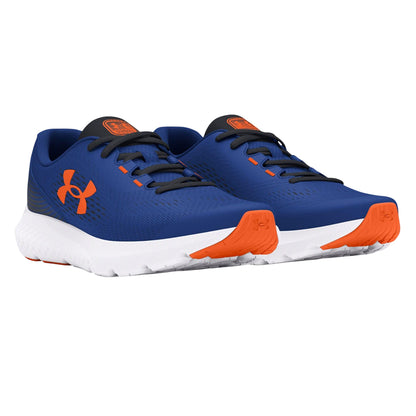 Blue - Front - Under Armour Childrens-Kids Pre-School Rogue 4 Running Trainers