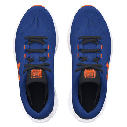 Blue - Lifestyle - Under Armour Childrens-Kids Pre-School Rogue 4 Running Trainers