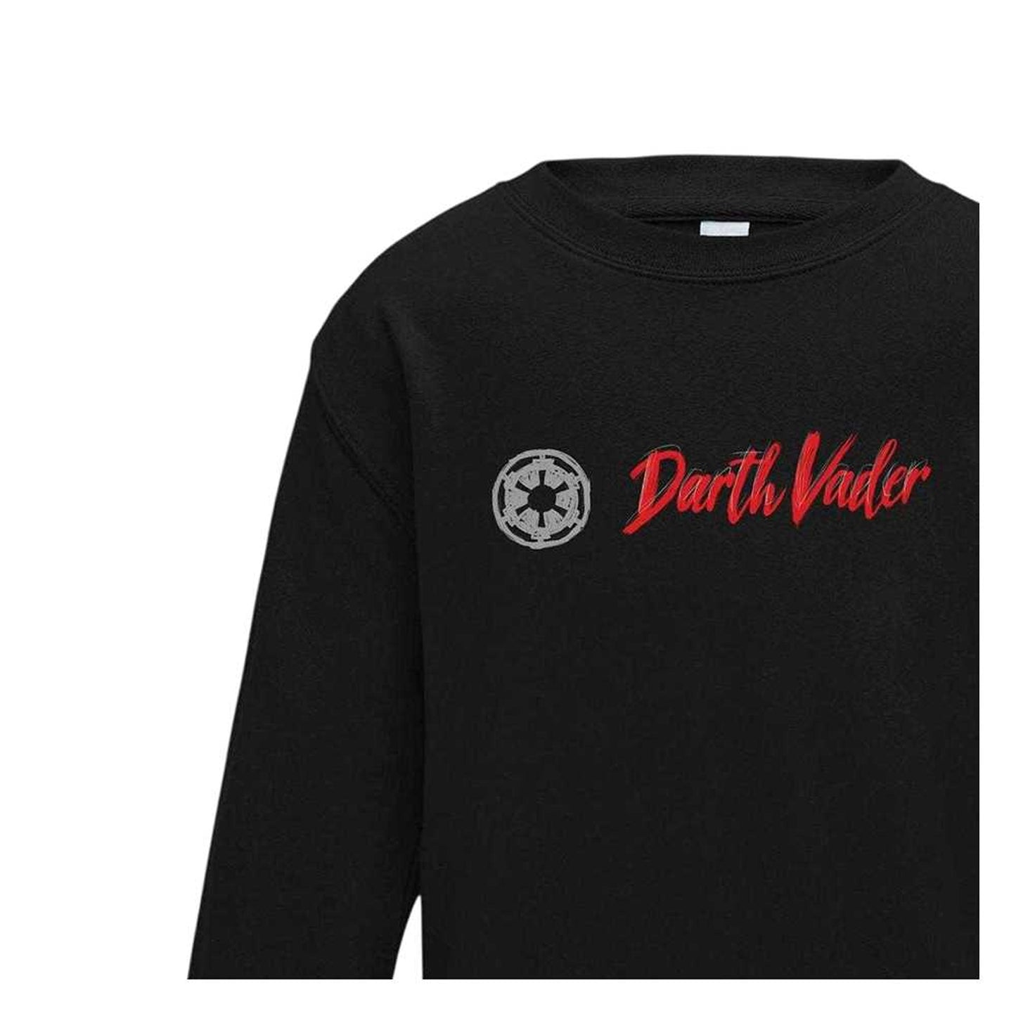Black - Side - Star Wars Childrens-Kids Darth Vader Sweatshirt