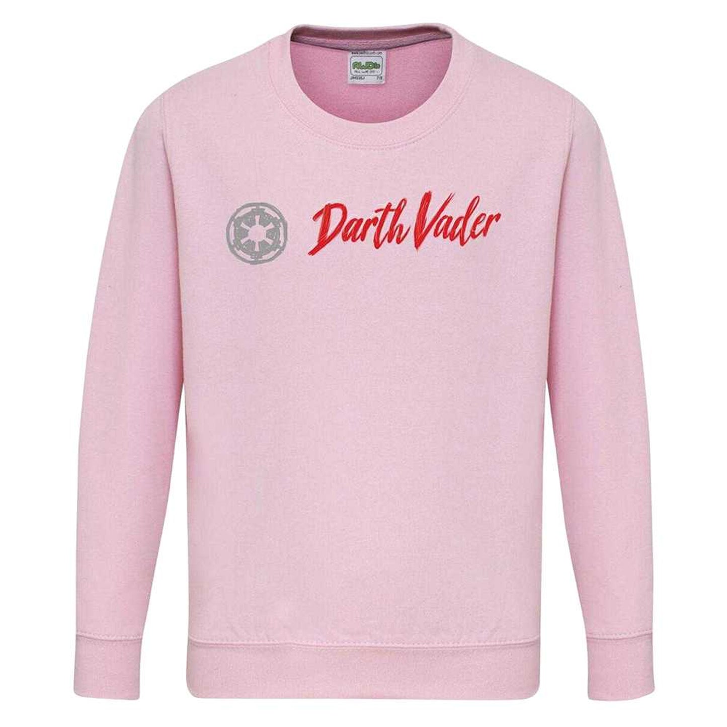 Pink - Front - Star Wars Childrens-Kids Darth Vader Sweatshirt
