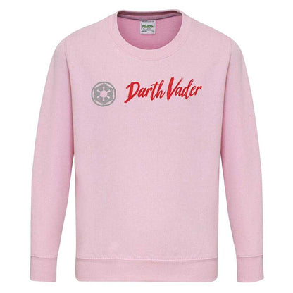 Pink - Front - Star Wars Childrens-Kids Darth Vader Sweatshirt