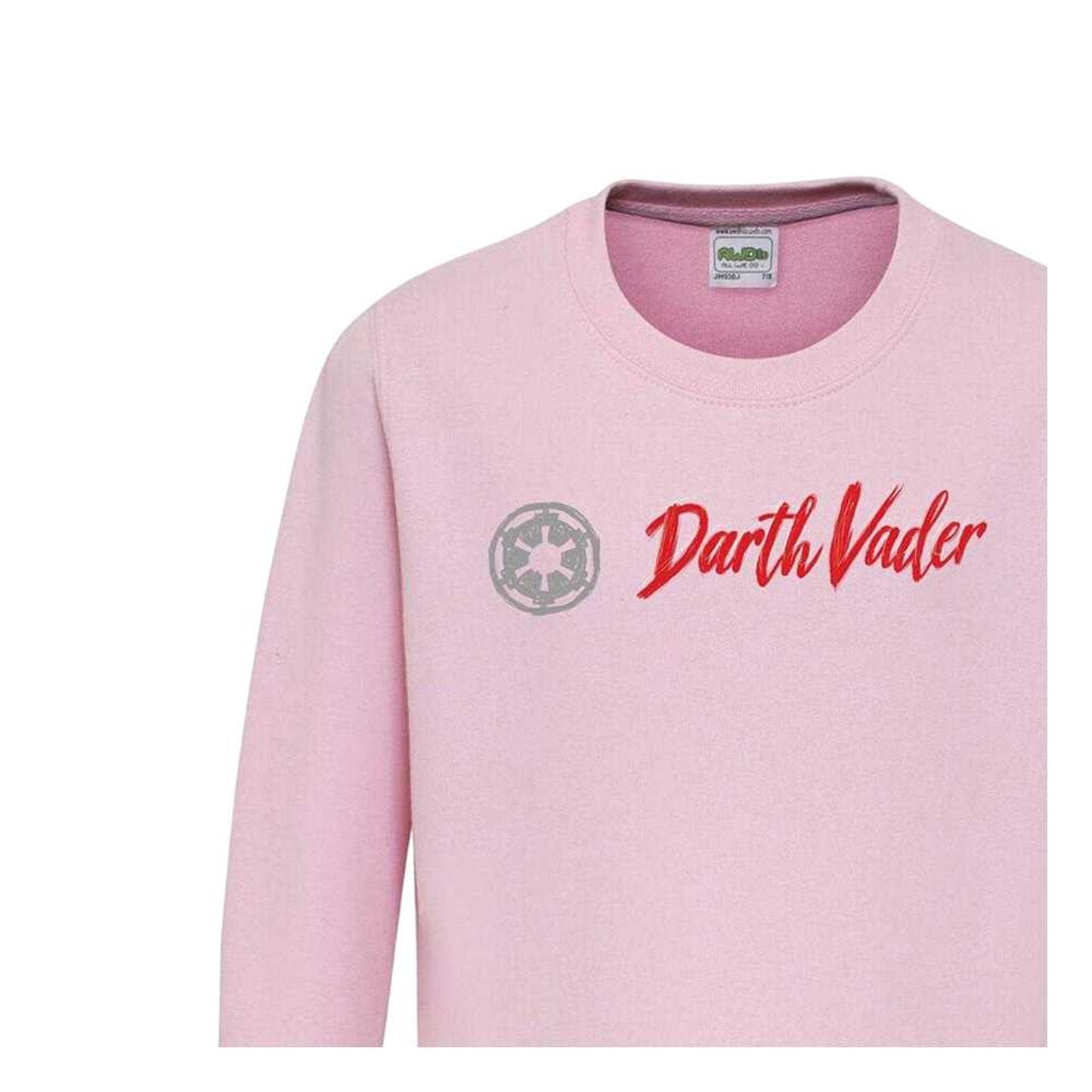 Pink - Side - Star Wars Childrens-Kids Darth Vader Sweatshirt