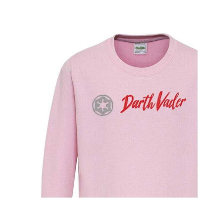 Pink - Side - Star Wars Childrens-Kids Darth Vader Sweatshirt