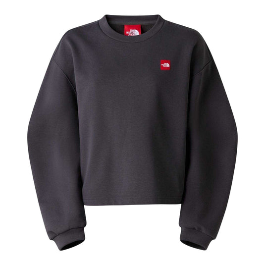 Obsidian Black - Front - The North Face Womens-Ladies Box Logo Relaxed Fit Sweatshirt