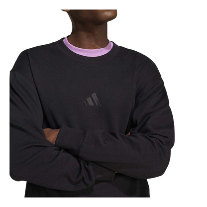 Black - Side - Adidas Mens Crew Neck Sweatshirt