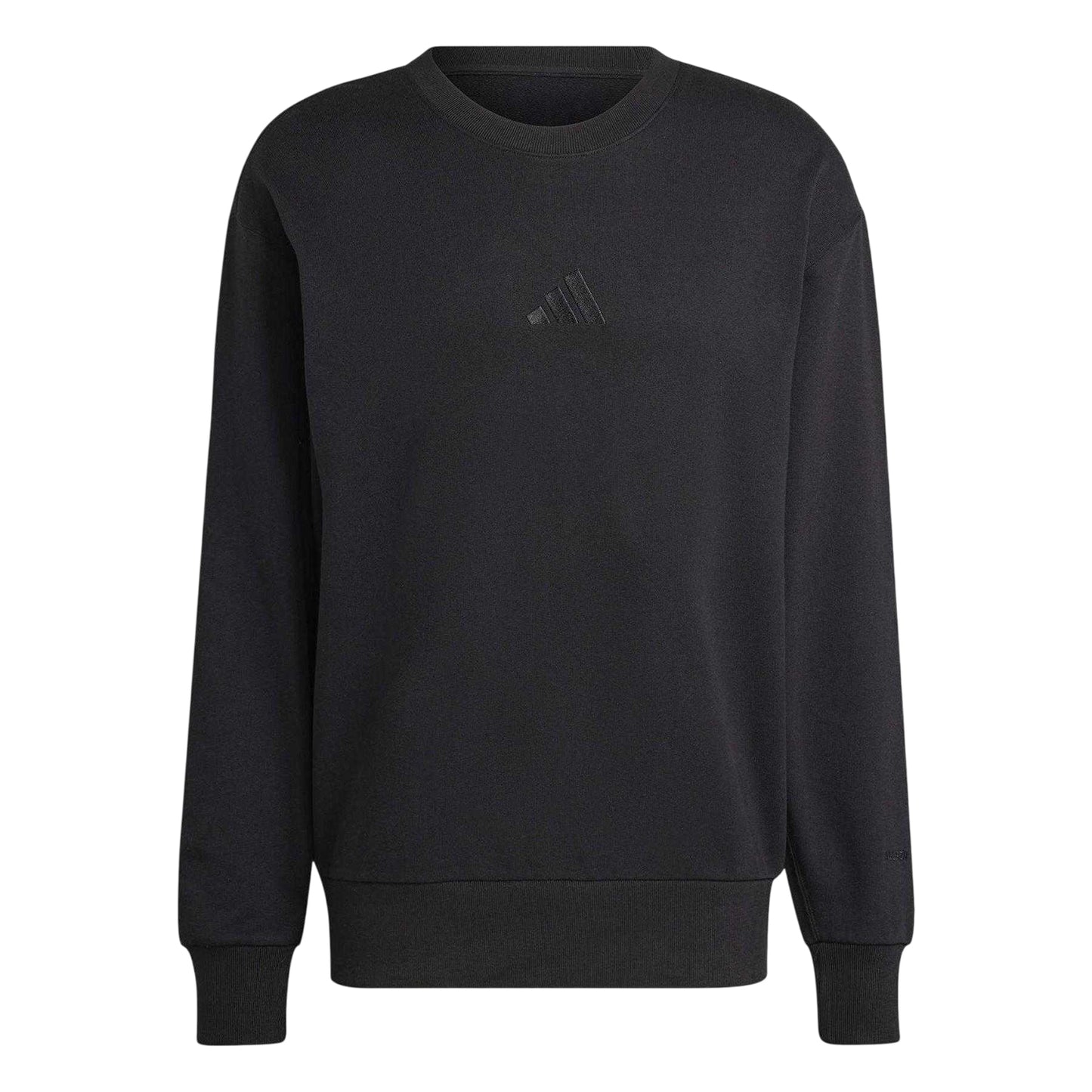 Black - Front - Adidas Mens Crew Neck Sweatshirt