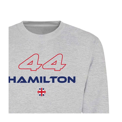 Grey - Side - AWD Unisex Adult Formula 1 Fleece Sweatshirt