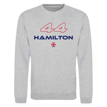 Grey - Front - AWD Unisex Adult Formula 1 Fleece Sweatshirt