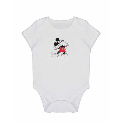 Blue-Grey-White - Pack Shot - Disney Baby Mickey Mouse Cotton Bodysuit (Pack of 5)