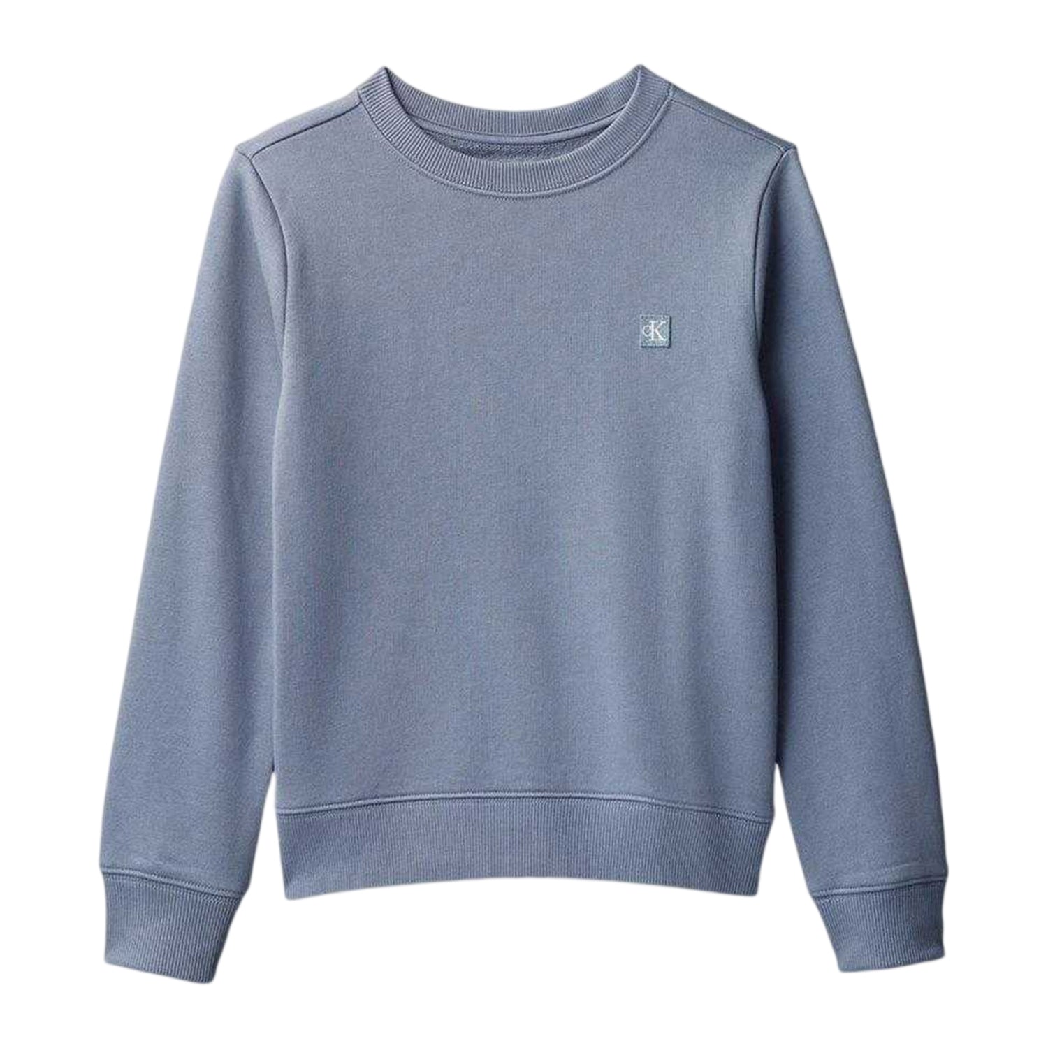 Blue - Front - Calvin Klein Childrens-Kids Logo Crew Neck Sweatshirt