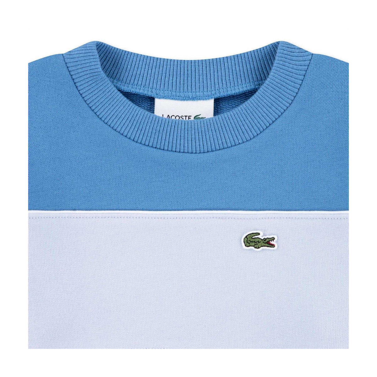 Blue - Side - Lacoste Childrens-Kids Colour Block Sweatshirt