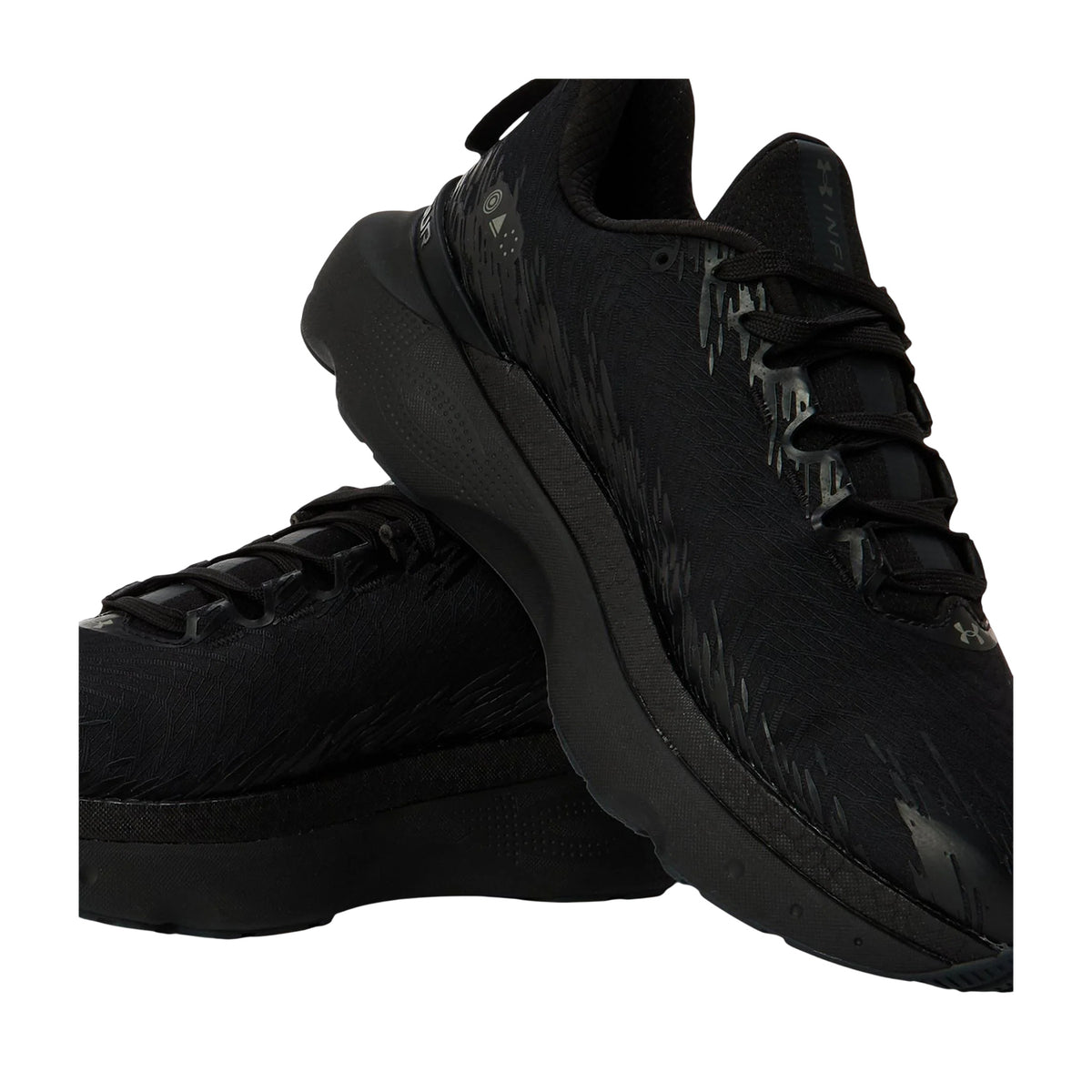 Black - Pack Shot - Under Armour Mens Infinite Pro Trainers