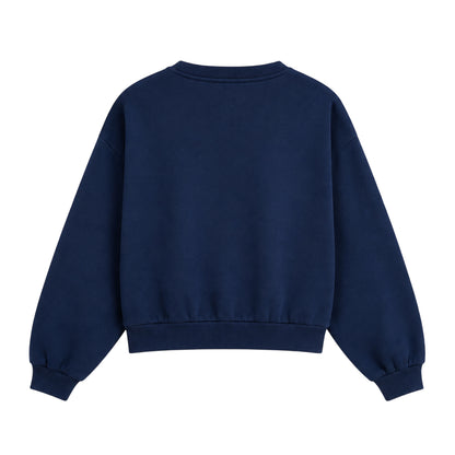 Dark Navy - Back - Tommy Hilfiger Womens-Ladies Script Logo Sweatshirt