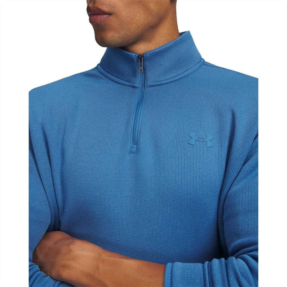 Aegean Blue - Side - Under Armour Mens Sweater Top