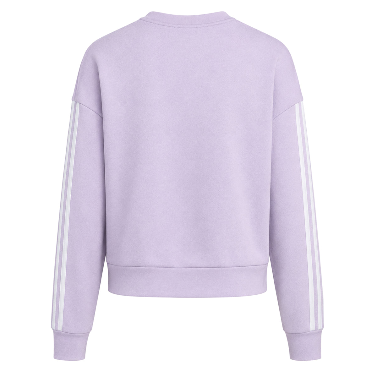 Powder-Plum - Back - Adidas Womens-Ladies Side Stripe Logo Sweatshirt