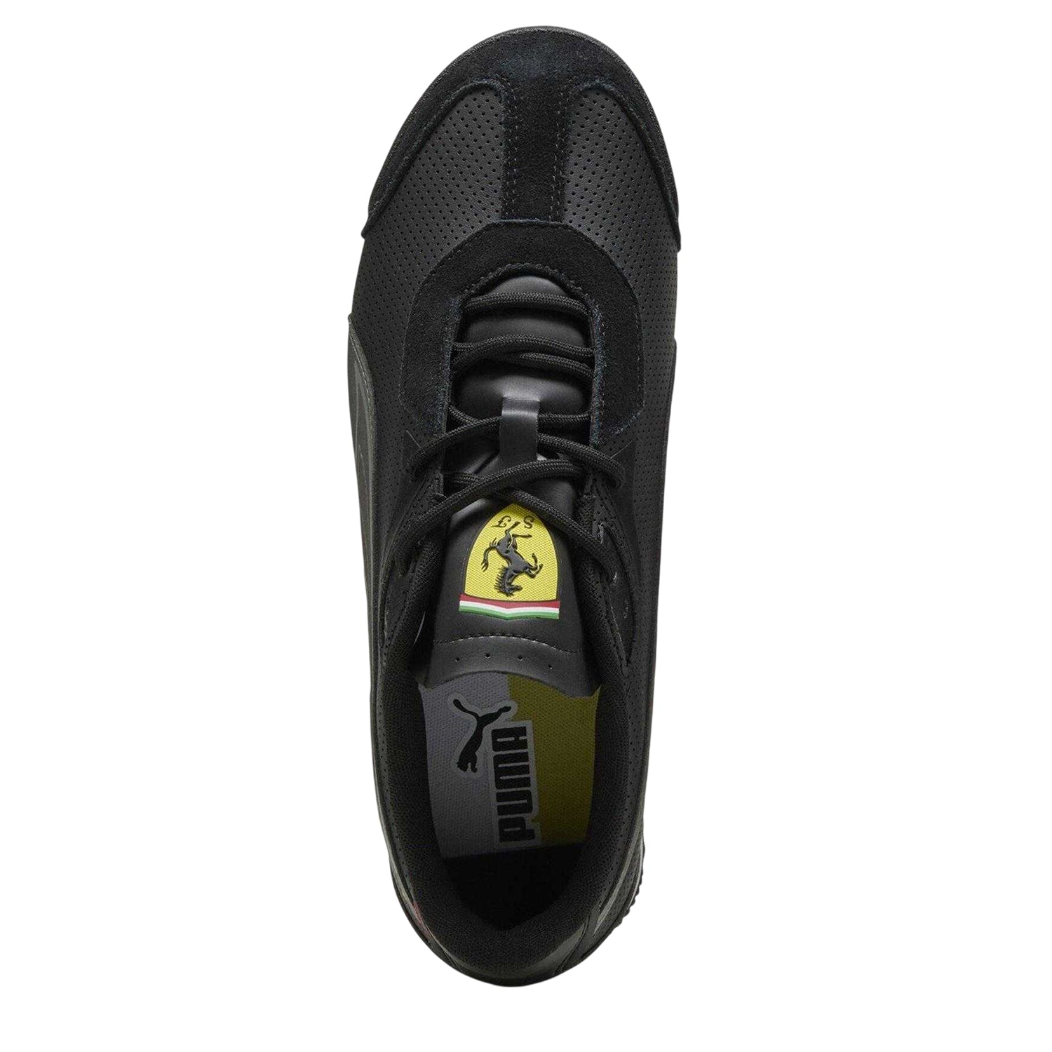 Puma Black - Side - Puma Mens Sf Roma S Low Cut Flat Trainers
