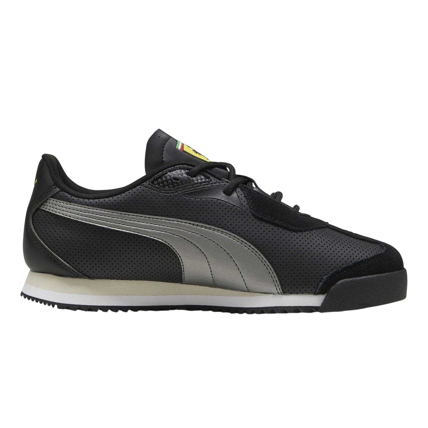 Puma Black - Front - Puma Mens Sf Roma S Low Cut Flat Trainers