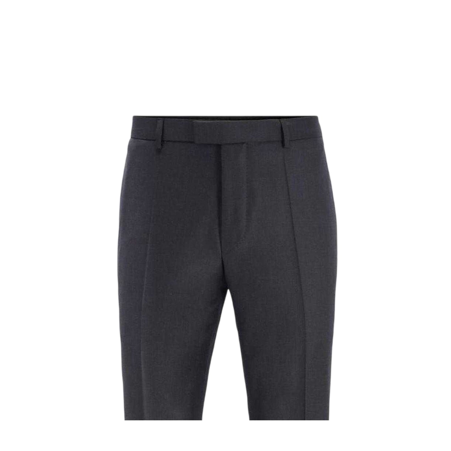 Grey - Side - Boss Mens T-Lone LC Virgin Wool Tailored Trousers