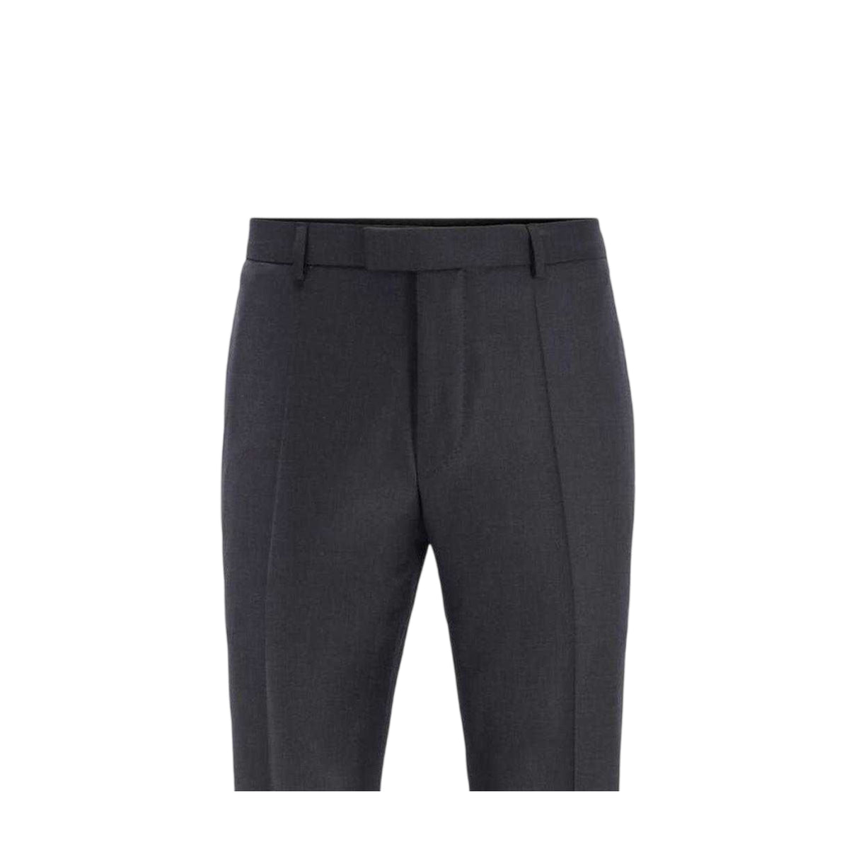 Grey - Side - Boss Mens T-Lone LC Virgin Wool Tailored Trousers