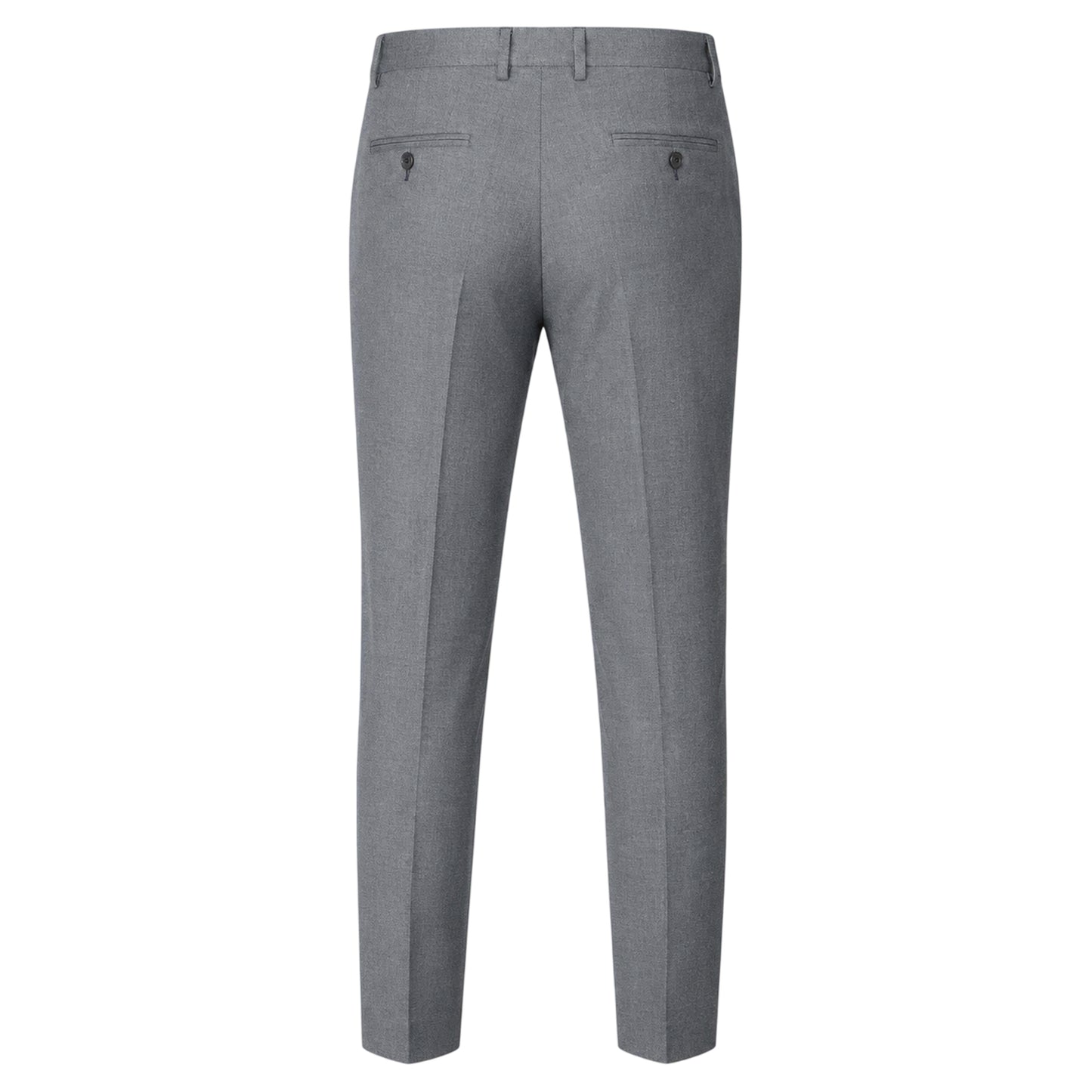Dark Blue - Back - Boss Mens Kane Plain Straight Leg Trousers